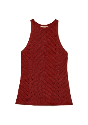 TWINSET openwork tank top - Red