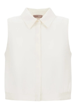 Herno linen sleeveless top - White