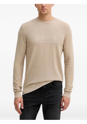 GUESS USA embossed textured sweater - Neutrals