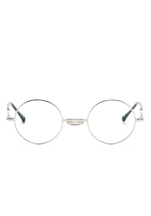 Matsuda round-frame titanium glasses - Silver