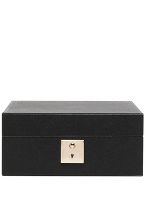 Smythson lockable watch box - Black