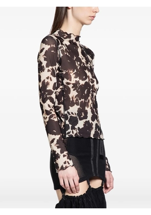 KNWLS Halcyon ruffled top - Brown