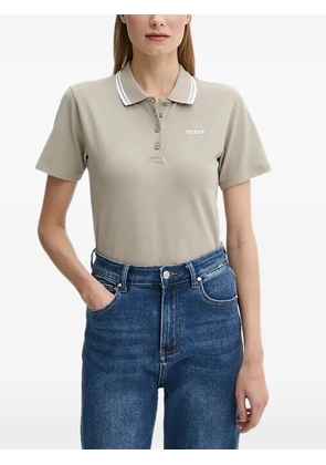 GUESS USA collared polo shirt - Neutrals
