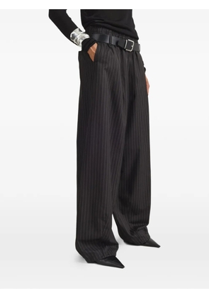 The Frankie Shop Oakdale pinstripe belted palazzo pants - Black