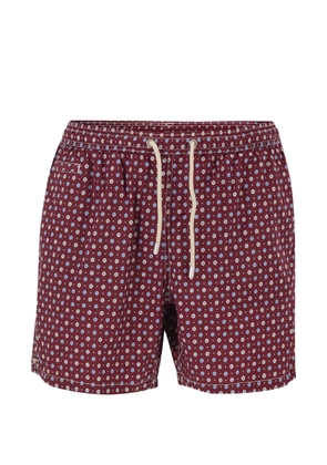 MC2 Saint Barth micro-print drawstring swim shorts - Red