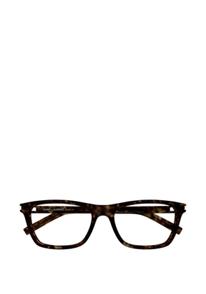 Saint Laurent Eyewear havana square-frame glasses - Brown