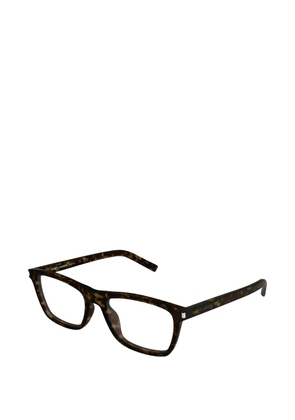 Saint Laurent Eyewear havana square-frame glasses - Brown