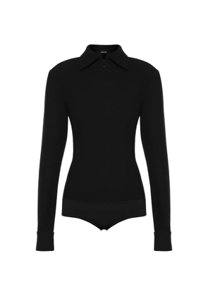 ANOUKI collared bodysuit - Black