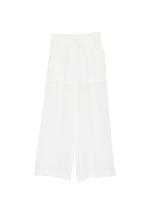 Su wide-leg trousers - White