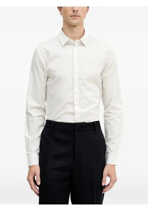 Armani Exchange patterned shirt - White