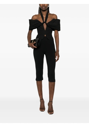 Magda Butrym tie-neck blouse - Black