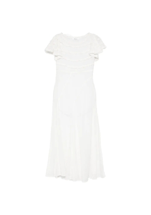Gimaguas Mary ruffled midi dress - White