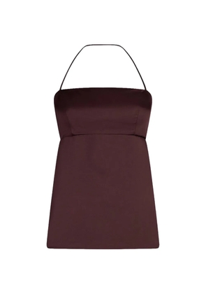 LIU JO halterneck sleeeless top - Brown
