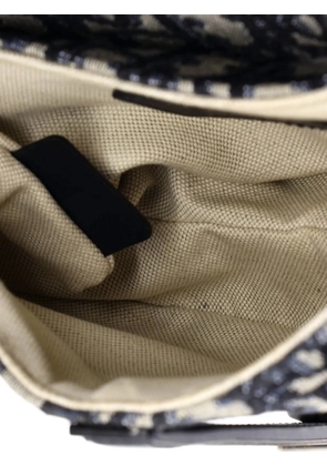 Christian Dior Pre-Owned Saddle Handbag Oblique Canvas Mini shoulder bag - Blue