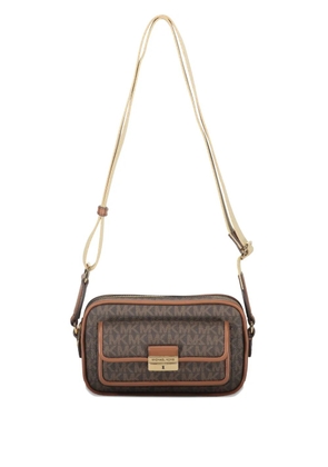 Michael Kors Bradshaw monogram flap-pocket shoulder bag - Brown