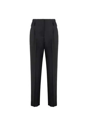 Max Mara Celtico tapered-leg wool trousers - Black