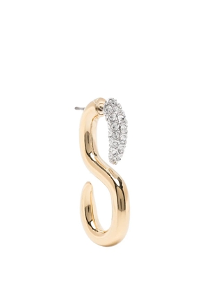 Swarovski S-shape earrings - Gold