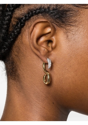 Swarovski S-shape earrings - Gold