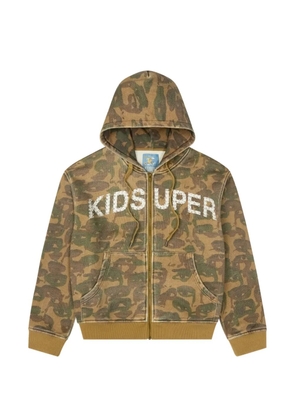 KidSuper embellished camouflage hoodie - Neutrals
