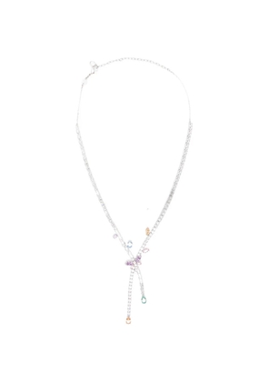 Swarovski x Ariana Grande crystal-embellishment necklace - Silver