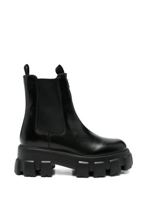 Prada Pre-Owned Monolith leather chelsea boots - Black