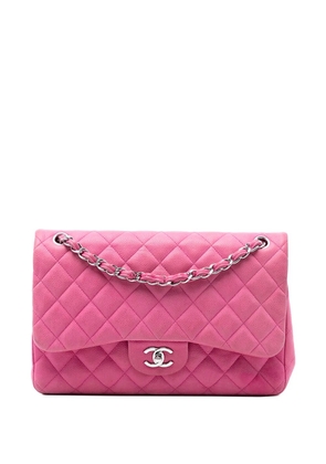 CHANEL Pre-Owned 2013-2014 Jumbo Classic Caviar Double Flap shoulder bag - Pink