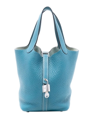 Hermès Pre-Owned 2011 Clemence Picotin Lock 18 handbag - Blue