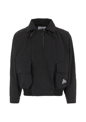 and Wander hooded pocket jacket - Black