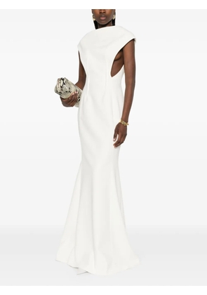 Jil Sander cap-sleeve maxi dress - White