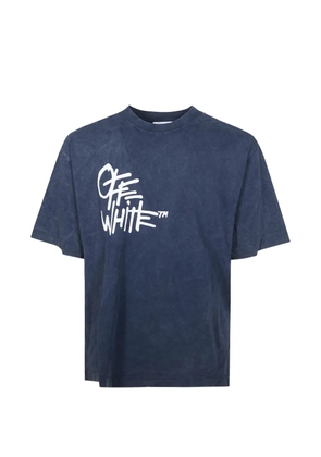 Off-White crew-neck T-shirt - Blue