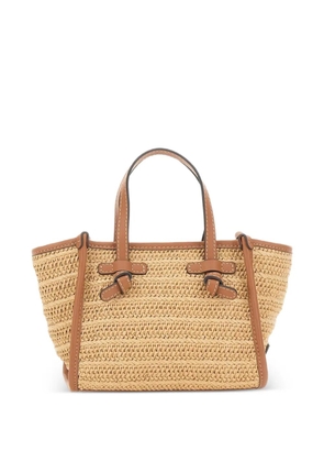 GIANNI CHIARINI Miss Marcella woven mini bag - Neutrals