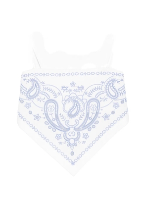 Self-Portrait tie top - White