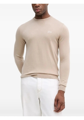 GUESS USA script-logo sweater - Neutrals