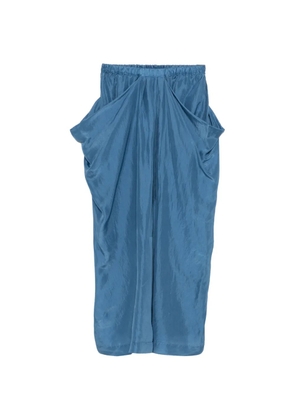 Tela Utopia draped midi skirt - Blue