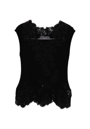 Ermanno Scervino lace-trim top - Black