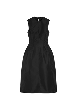 Jil Sander technical faille midi dress - Black
