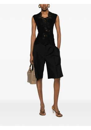 Ermanno Scervino lace-trim top - Black