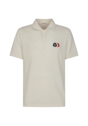 Moncler logo-patch polo shirt - Neutrals