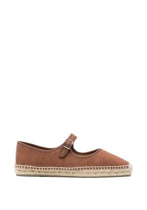 Castañer buckle strap ballet flats - Brown