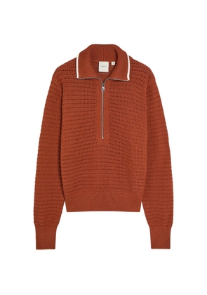 Varley zip collared knitwear - Orange