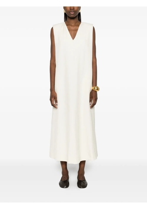 JOSEPH Vassad V-neck sleeveless midi dress - Neutrals