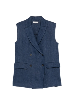 Antonelli double-breasted sleeveless blazer - Blue