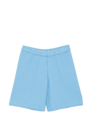 Neera star-motif textured shorts - Blue