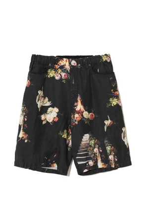 Undercover Emma printed shorts - Black