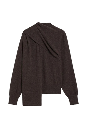 Ferragamo scark-detail cardigan - Brown