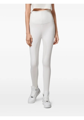 Philipp Plein two-tone high-waisted leggings - White