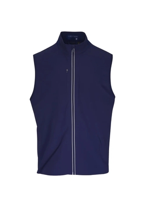 GREYSON zip sleeveless gilet - Blue