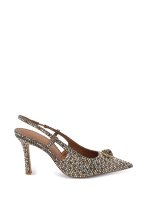 Kurt Geiger London Belgravia crystal-embellished pumps - Neutrals