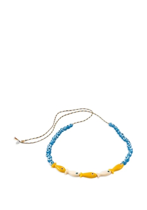 Sorbet Island fish beaded bracelet - Blue