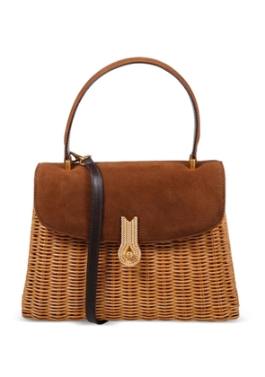 amato daniele rattan tote bag - Neutrals